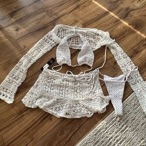 4 piece bikini set/cover up